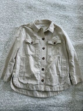 Madewell Button-Front Utility Shirt-Jacket